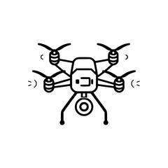 Obraz premium Drone icon, Drone illustration, drone png, drone svg, drone vector, technology icon, nature icon, robot icon, web icon, business icon, Files for Cricut, Craft Supplies Tools, Clip Art Image Files, 