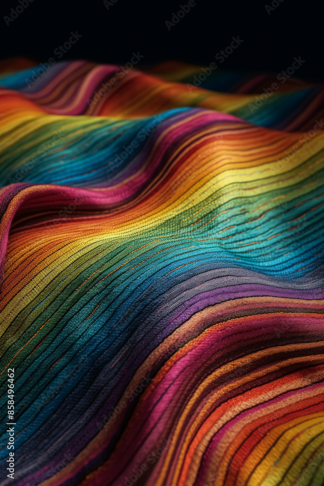 Poster a colorful, rainbow-like pattern is shown in the image. the colors are vibrant and bold, creating a 