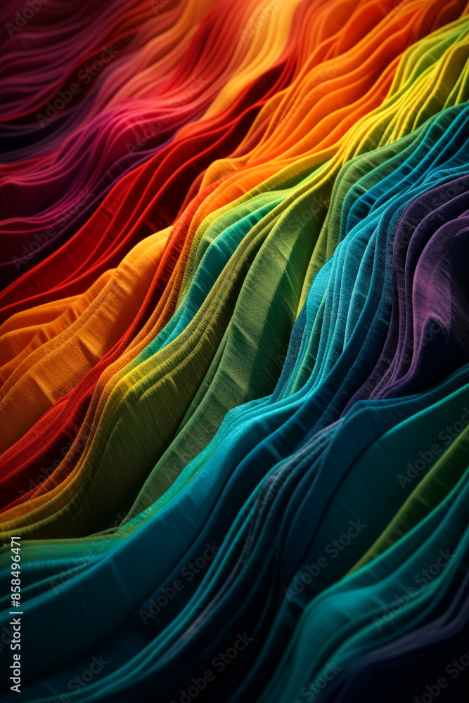 Poster a colorful, rainbow-like pattern is shown in the image. the colors are vibrant and bold, creating a 