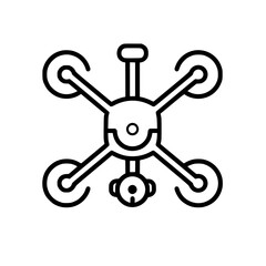 Obraz premium Drone icon, Drone illustration, drone png, drone svg, drone vector, technology icon, nature icon, robot icon, web icon, business icon, Files for Cricut, Craft Supplies Tools, Clip Art Image Files, Can