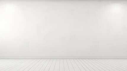 Empty room with white walls and floor.
