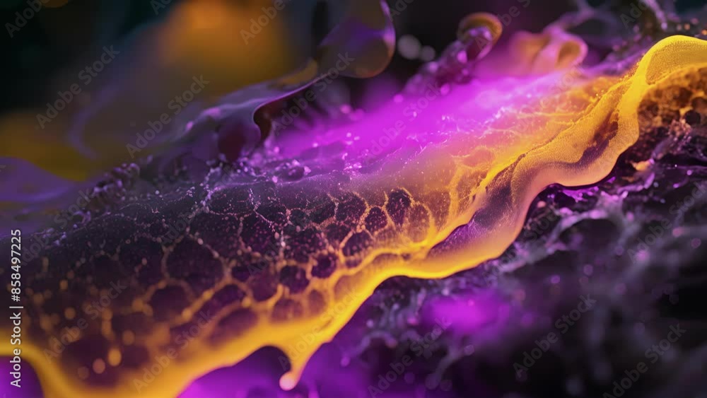 Poster a microscopic view of pericytes in action actively contracting and expanding to regulate flow within