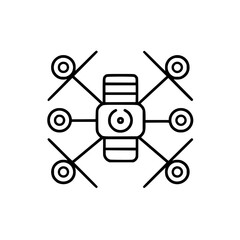 Drone icon, Drone illustration, drone png, drone svg, drone vector, technology icon, nature icon, robot icon, web icon, business icon, Files for Cricut, Craft Supplies Tools, Clip Art Image Files, Can