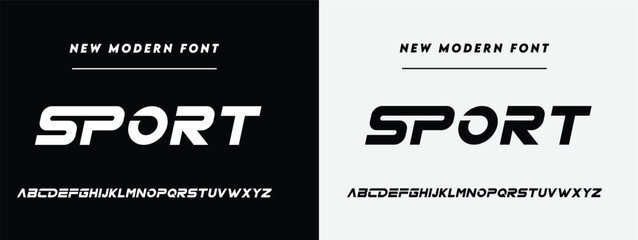 Sport Abstract modern urban alphabet fonts. Typography sport, technology, fashion, digital, future creative logo font. vector illustration