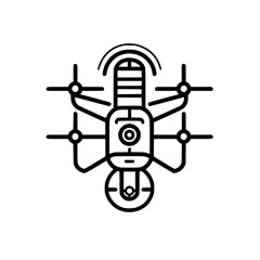 Drone icon, Drone illustration, drone png, drone svg, drone vector, technology icon, nature icon, robot icon, web icon, business icon, Files for Cricut, Craft Supplies Tools, Clip Art Image Files, Can
