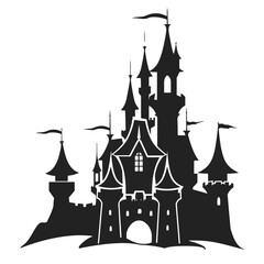 Castle. vector file. isolated. transparent