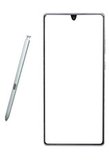 smartphone template. vector file. isolated. transparent
