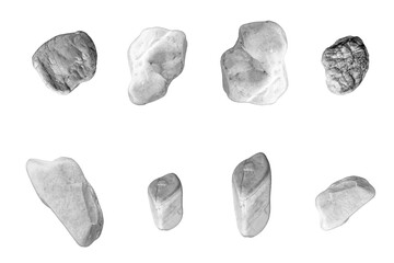 stones set. garden stones. vector file. isolated. transparent
