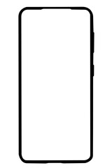 smartphone template. vector file. isolated. transparent
