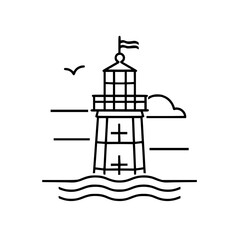 Lighthouse  icon, Lighthouse outline, Lighthouse  vector, ocean svg, ocean cliparts, clipart png, sea creatures, ship svg, Lighthouse SVG, Minimalist Line Art, sea svg, ocean svg, lighthouse, light, s