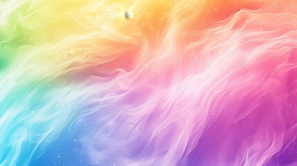 Obraz premium Dreamy rainbow overlay on neutral background for a vibrant and visually appealing design
