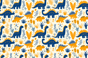 A delightful seamless pattern showcasing colorful pinwheels on a deep blue background, making a whimsical tile ornament perfect for playful designs and cheerful decorations