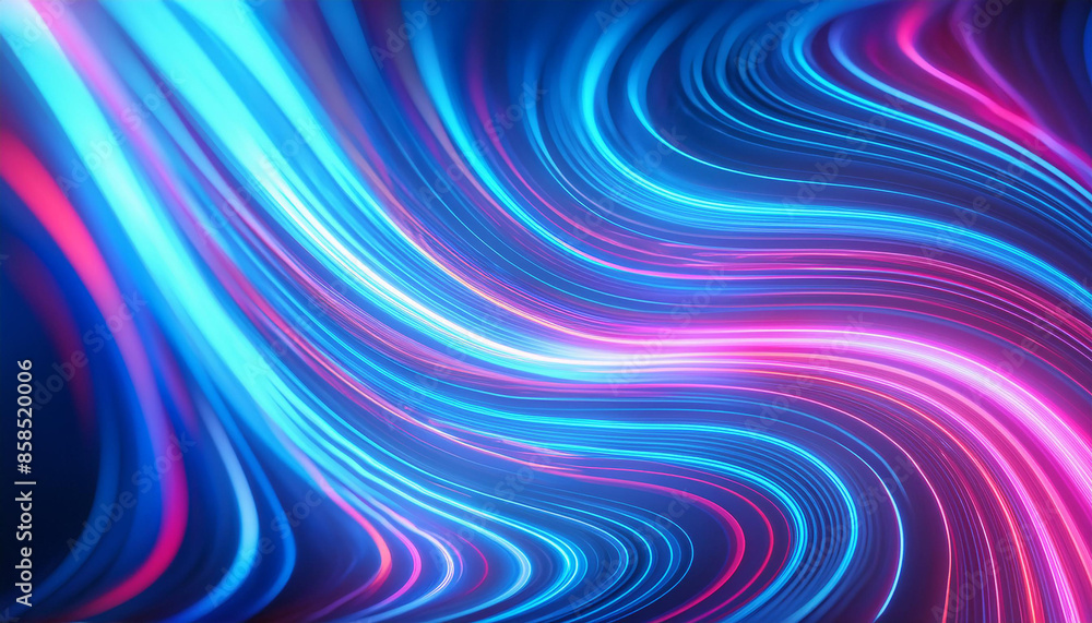 Aufkleber abstract neon backdrop with swirling dynamic patterns in electric blues. energetic and futuristic