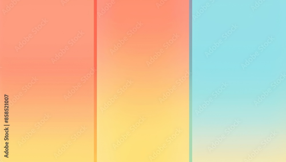 Poster gradient background with a color palette of orange, yellow and blue, suitable for use as an app wall