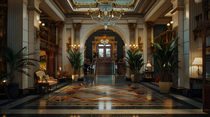 豪華なホテルの入口: プロの写真視点
