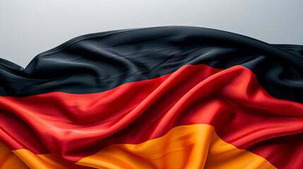 Naklejka premium German flag, made of silk fabric