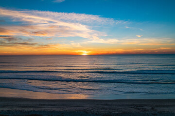 A Golden Sunset on the California Coast