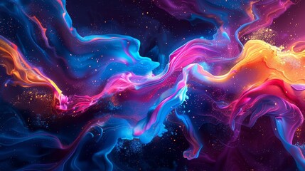 Abstract colorful liquid background