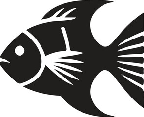 Obraz premium black and white fish
