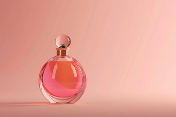 Obraz premium Mock up of minimal elegant perfume bottle.