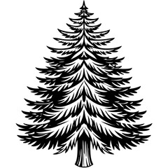 Obraz premium set of christmas trees