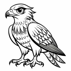 Obraz premium eagle cartoon isolated on white