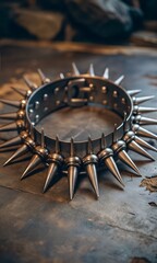 Fototapeta premium Elegant Gothic Choker: Trendy Necklace for Fashion Accessory | Perfect for Gothic Style, Unique Goth Designs, and Fashion Forward Statements
