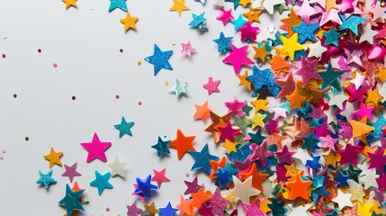 Festive Star Confetti Celebration