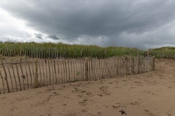 fence on the beach