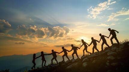Power of teamwork, collaborative synergy driving success, fostering unity, trust, and efficiency, achieving goals together, strength in diversity, and collective effort for shared accomplishments.
