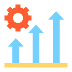 Data driven flat icon vector for mobile app, website, logo and presentation design.
