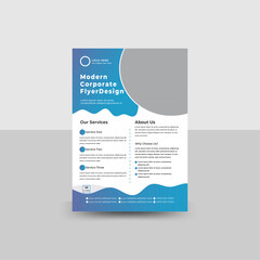 Corporate  colorful business flyer  set, abstract business flyer, vector  or  poster  design
