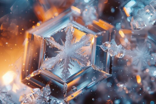 A Snowflakes Intricate Lattice