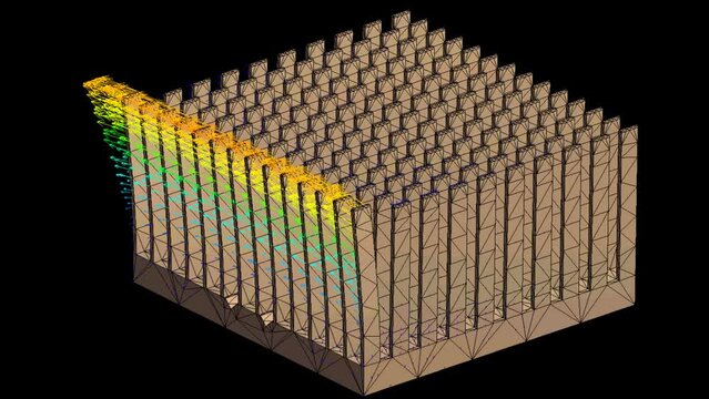 Mechanic simulation engineering - Stress and breakpoint analysis of heat sink under force and moment conditions