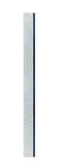 Medium-length vertical beam made of galvanized steel - on isolated transparent background.
