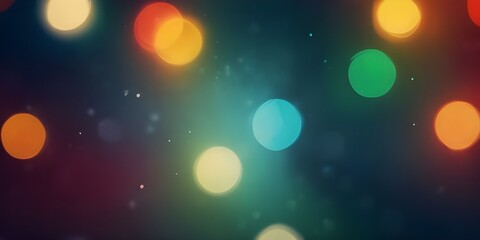 Christmas balls decorations hanging with copy space. bokeh background. Generative AI