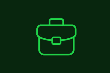 suitcase illustration in flat style design. Vector illustration.	
