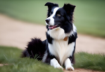 Photo of a border collie dog