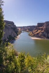 Naklejka premium Snake River through the canyon