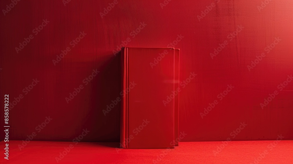 Poster open notepad for notes or sketches on white background