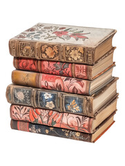 Fairytale Books, Stack of vintage books, isolated books, Book collection, poems