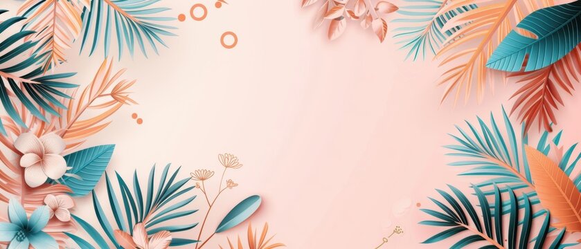 Beach party birthday invitation, featuring tropical explosion, bright speech bubble for details