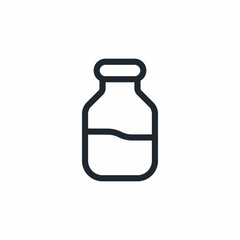 milk bottle drink sign icon