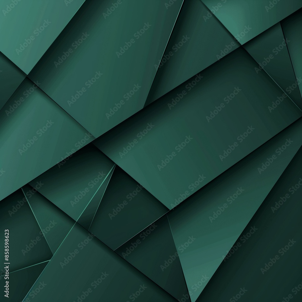 Aufkleber a dark teal background with sharp, overlapping geometric angles, creating a sense of depth and intri