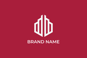 buildings icon modern real estate business logo, letter BB real estate crown logo, construction business logo, finance business logo success growth logo