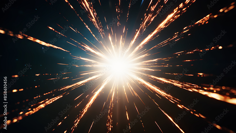 Aufkleber create an abstract background that evokes the feel of a celestial event, such as a starburst or supe