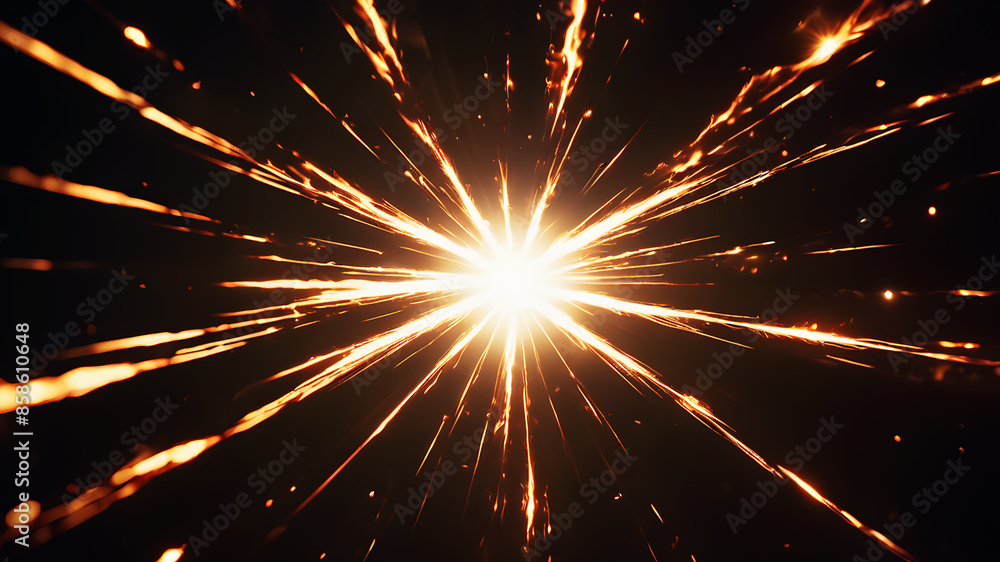 Poster create an abstract background that evokes the feel of a celestial event, such as a starburst or supe