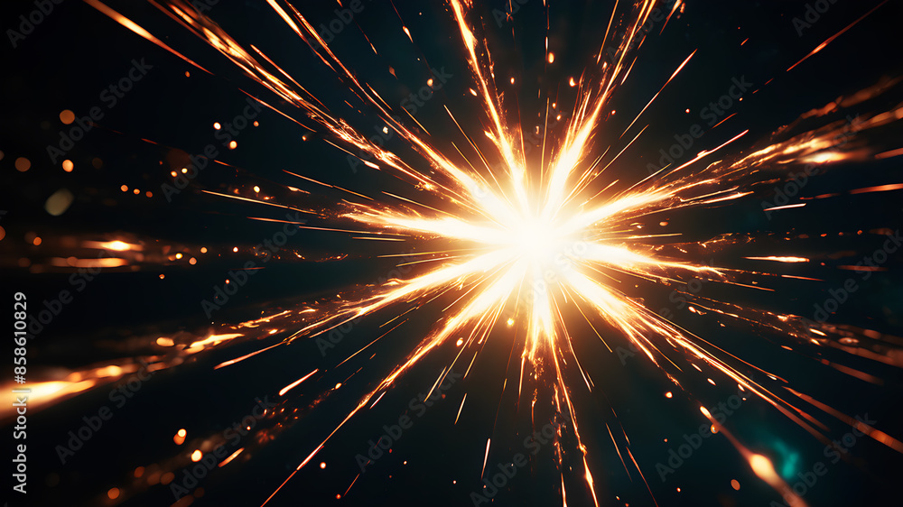 Aufkleber create an abstract background that evokes the feel of a celestial event, such as a starburst or supe