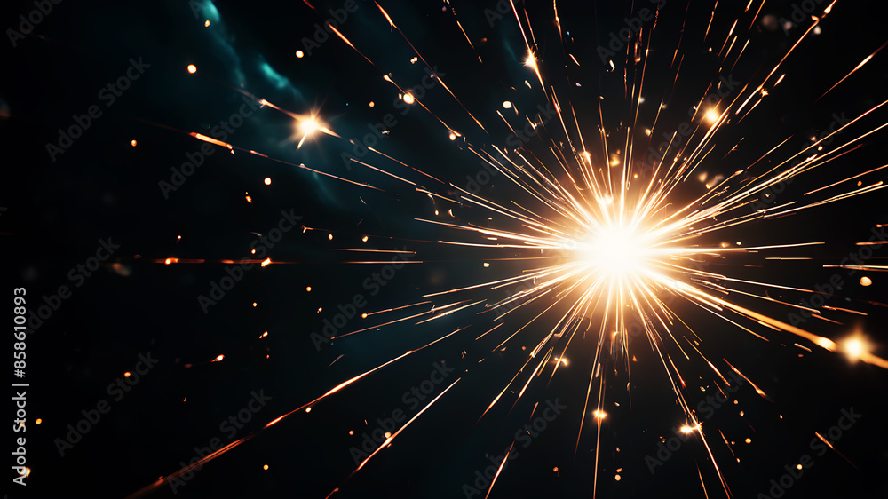 Aufkleber create an abstract background that evokes the feel of a celestial event, such as a starburst or supe