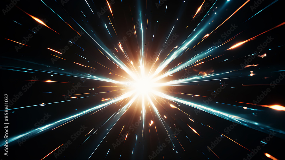 Aufkleber create an abstract background that evokes the feel of a celestial event, such as a starburst or supe